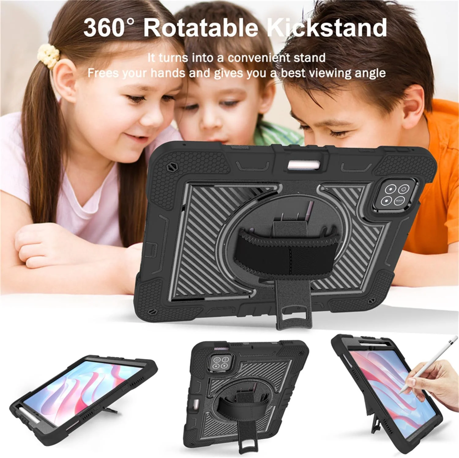 کاور محافظ تبلت شیائومی می پد 7 / پد 7 پرو 11.2 اینچ 2024، ضد ضربه و مقاوم با محافظت قوی، دارای بند دستی/شانه، استند چرخان 360 درجه (مشکی) کاور محافظ تبلت شیائومی می پد 7 / پد 7 پرو 11.2 اینچ 2024، ضد ضربه و مقاوم با محافظت قوی، دارای بند دستی/شانه، استند چرخان 360 درجه (مشکی)