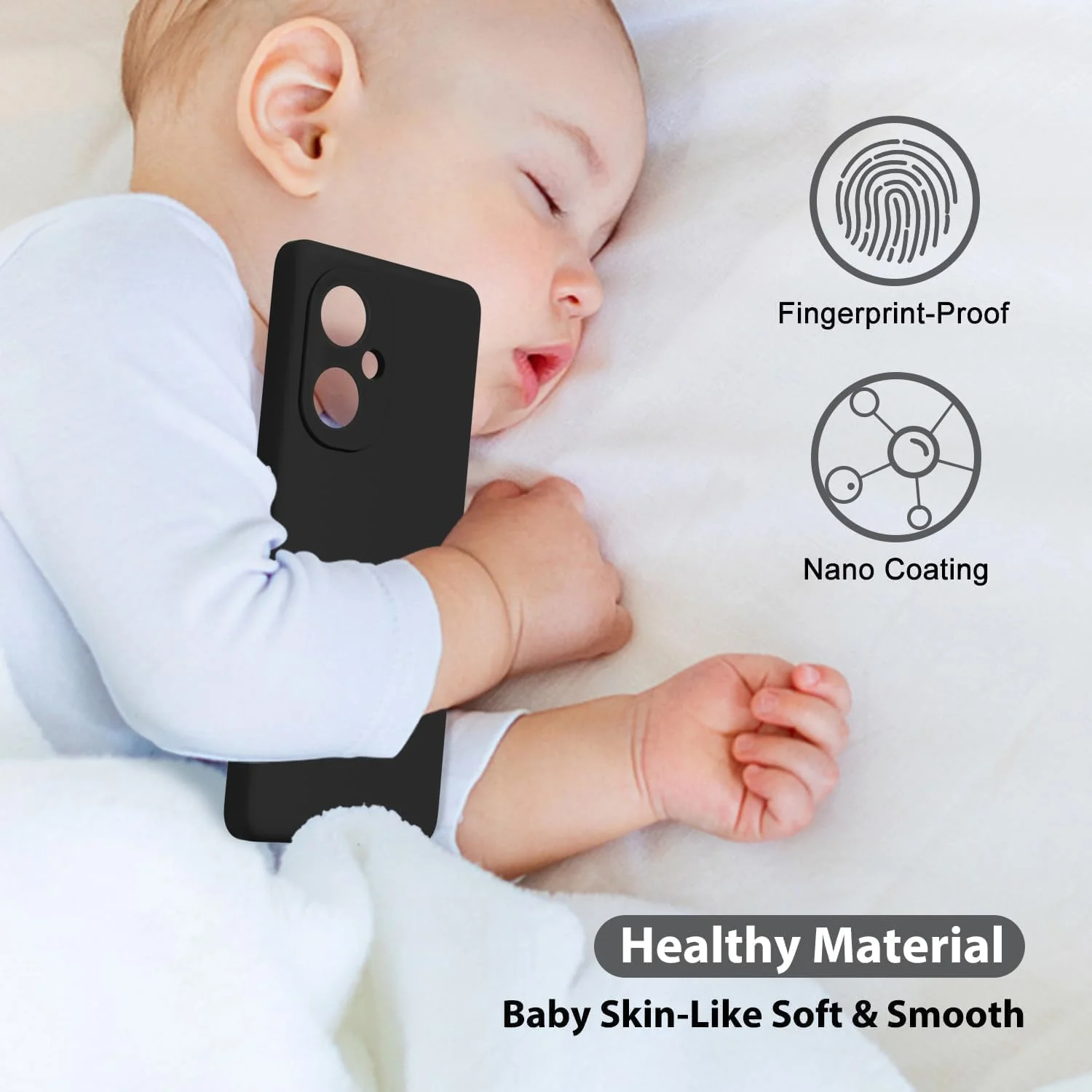 کاور محافظ سیلیکونی نرم و سبک Zubitech سازگار با گوشی شیائومی Redmi 13 4G (نه برای Note 13 4G) با محافظت از دوربین - مشکی