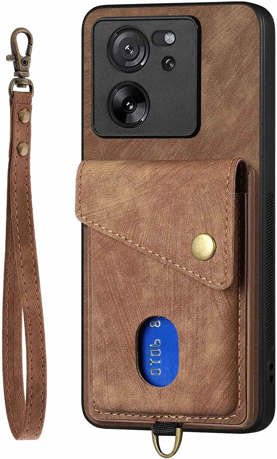 کاور گوشی شیائومی 13T/شیائومی 13T Pro، کیف پول دارای جای کارت با استند، بند مچی، محافظ دوربین، کاور محافظ مغناطیسی چرمی PU برای شیائومی 13T/شیائومی 13T Pro (قهوه ای) کاور گوشی شیائومی 13T/شیائومی 13T Pro، کیف پول دارای جای کارت با استند، بند مچی، محافظ دوربین، کاور محافظ مغناطیسی چرمی PU برای شیائومی 13T/شیائومی 13T Pro (قهوه ای)