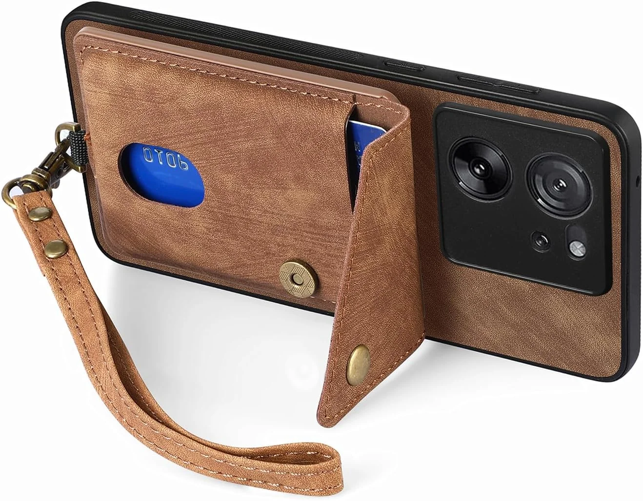 کاور گوشی شیائومی 13T/شیائومی 13T Pro، کیف پول دارای جای کارت با استند، بند مچی، محافظ دوربین، کاور محافظ مغناطیسی چرمی PU برای شیائومی 13T/شیائومی 13T Pro (قهوه ای) کاور گوشی شیائومی 13T/شیائومی 13T Pro، کیف پول دارای جای کارت با استند، بند مچی، محافظ دوربین، کاور محافظ مغناطیسی چرمی PU برای شیائومی 13T/شیائومی 13T Pro (قهوه ای)