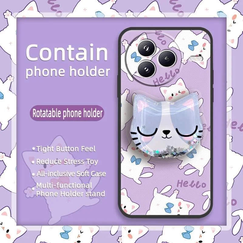 قاب گوشی سازگار با شیائومی Civi5 Pro، کاور پشتی TPU، پایه چرخان، قاب نرم، بادوام، ضد آب، محافظ اکلیلی و طرح زیبا قاب گوشی سازگار با شیائومی Civi5 Pro، کاور پشتی TPU، پایه چرخان، قاب نرم، بادوام، ضد آب، محافظ اکلیلی و طرح زیبا