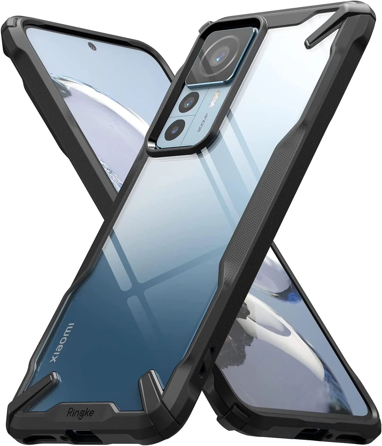کاور محافظ ضد خش رینکه Fusion-X سازگار با گوشی های شیائومی 12T و 12T Pro، بامپر تقویت شده، پشت سخت شفاف، مقاوم در برابر ضربه، پوشش محافظ پیشرفته (مشکی) کاور محافظ ضد خش رینکه Fusion-X سازگار با گوشی های شیائومی 12T و 12T Pro، بامپر تقویت شده، پشت سخت شفاف، مقاوم در برابر ضربه، پوشش محافظ پیشرفته (مشکی)