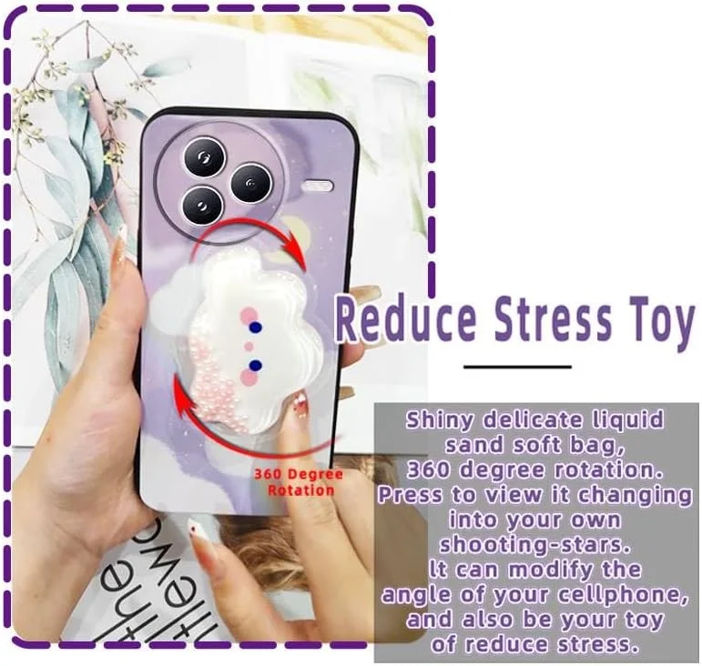 قاب گوشی سازگار با شیائومی Civi5 Pro، کاور پشتی TPU، پایه چرخان، قاب نرم، بادوام، ضد آب، محافظ اکلیلی و طرح زیبا قاب گوشی سازگار با شیائومی Civi5 Pro، کاور پشتی TPU، پایه چرخان، قاب نرم، بادوام، ضد آب، محافظ اکلیلی و طرح زیبا