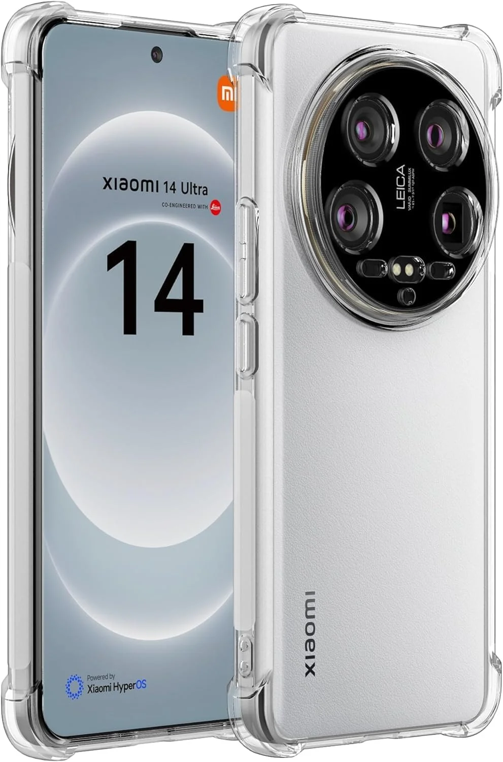 قاب محافظ گوشی شیائومی 14 اولترا، کاور شفاف سیلیکونی ضربه گیر با محافظت عالی از دوربین، طراحی شده برای شیائومی 14 اولترا 5G (شفاف) قاب محافظ گوشی شیائومی 14 اولترا، کاور شفاف سیلیکونی ضربه گیر با محافظت عالی از دوربین، طراحی شده برای شیائومی 14 اولترا 5G (شفاف)