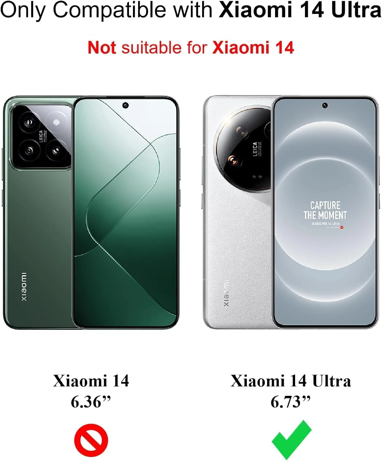 قاب محافظ گوشی شیائومی 14 اولترا، کاور شفاف سیلیکونی ضربه گیر با محافظت عالی از دوربین، طراحی شده برای شیائومی 14 اولترا 5G (شفاف)