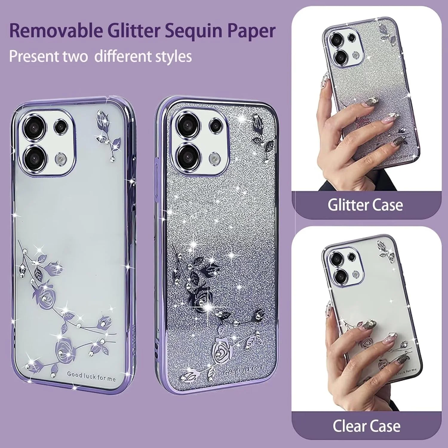 قاب محافظ براق گوشی شیائومی ردمی نوت 13 پرو 5G با طراحی گل الماسی سیلیکونی درخشان، باریک و شفاف، مناسب بانوان - آبی قاب محافظ براق گوشی شیائومی ردمی نوت 13 پرو 5G با طراحی گل الماسی سیلیکونی درخشان، باریک و شفاف، مناسب بانوان - آبی