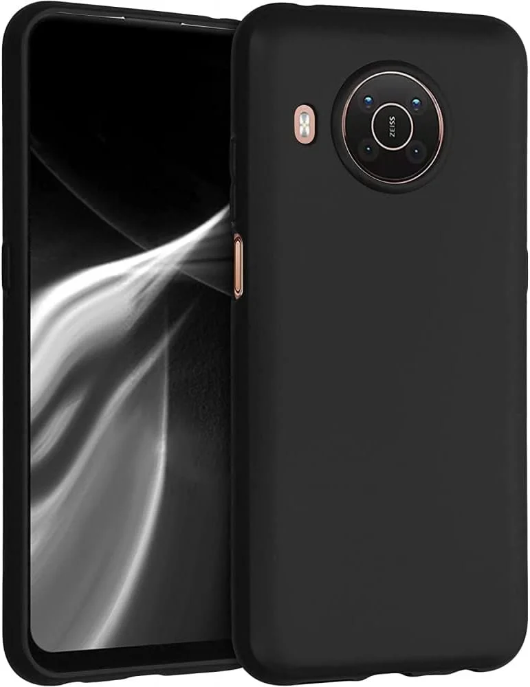 کاور محافظ گوشی نوکیا X20 / نوکیا X10، سیلیکونی نرم، TPU، انعطاف پذیر، باریک، مشکی مات، ضد اثر انگشت، برش های دقیق، سازگار با نوکیا X20 / نوکیا X10