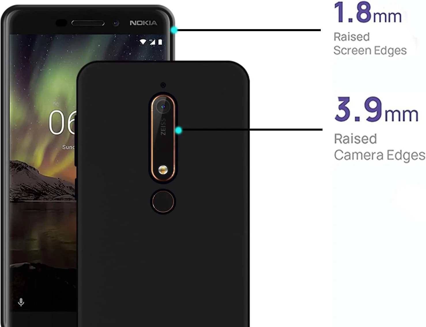 کاور محافظ گوشی نوکیا 6.1 زوبی تک، سیلیکونی نرم، TPU، انعطاف پذیر، باریک، مشکی مات، ضد اثر انگشت، برش های دقیق سازگار با نوکیا 6.1 کاور محافظ گوشی نوکیا 6.1 زوبی تک، سیلیکونی نرم، TPU، انعطاف پذیر، باریک، مشکی مات، ضد اثر انگشت، برش های دقیق سازگار با نوکیا 6.1