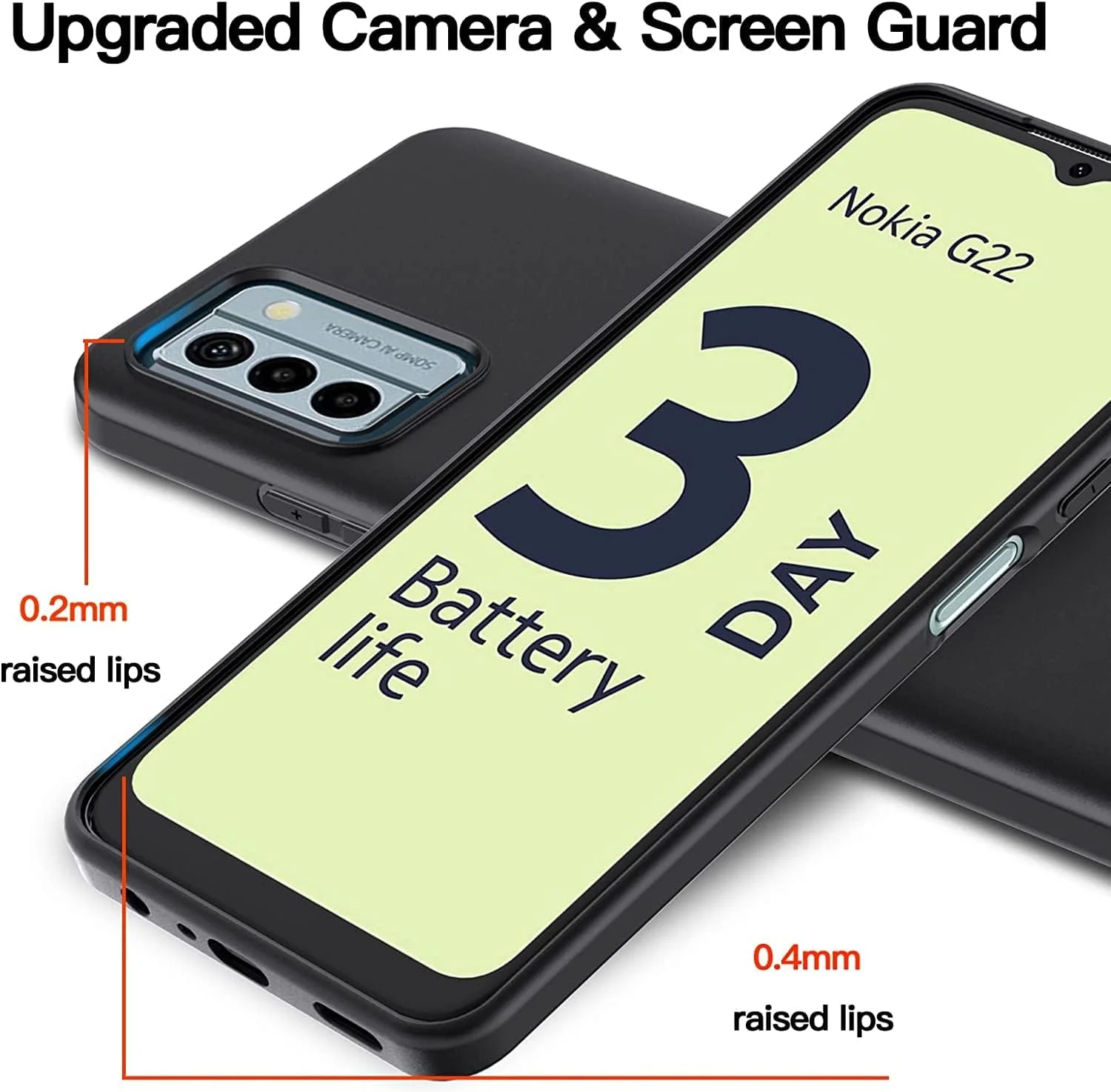 کاور محافظ گوشی نوکیا G22، سیلیکونی نرم، TPU انعطاف پذیر، باریک، مشکی مات، ضد اثر انگشت، برش های دقیق، سازگار با نوکیا G22 کاور محافظ گوشی نوکیا G22، سیلیکونی نرم، TPU انعطاف پذیر، باریک، مشکی مات، ضد اثر انگشت، برش های دقیق، سازگار با نوکیا G22