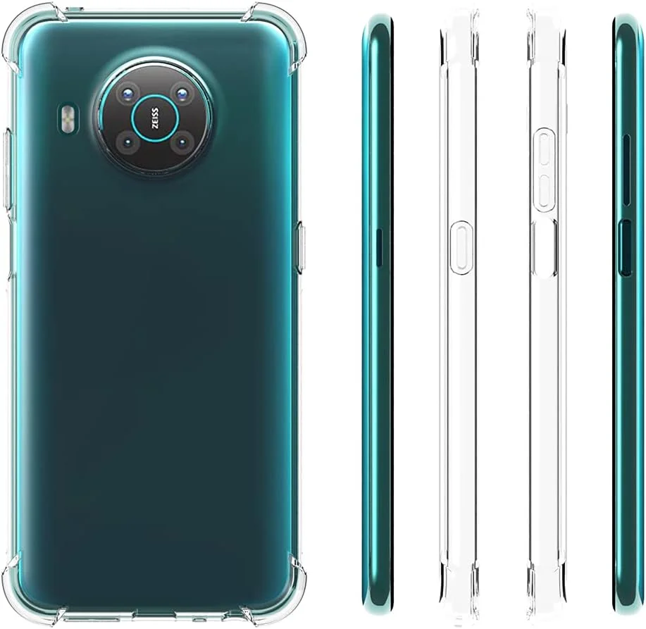 قاب محافظ گوشی نوکیا X20 / نوکیا X10 ایزی لایف گو به همراه محافظ صفحه شیشه ای (2 عدد)، باریک، ضربه گیر، لبه نرم TPU و گوشه های تقویت شده، پوشش محافظ شفاف قاب محافظ گوشی نوکیا X20 / نوکیا X10 ایزی لایف گو به همراه محافظ صفحه شیشه ای (2 عدد)، باریک، ضربه گیر، لبه نرم TPU و گوشه های تقویت شده، پوشش محافظ شفاف