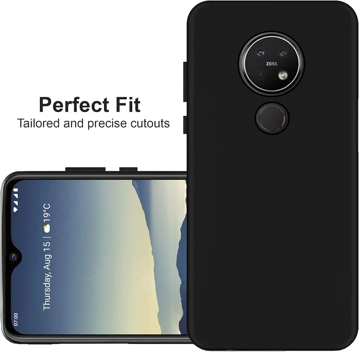 کاور محافظ گوشی نوکیا 7.2 و نوکیا 6.2 - کاور نرم و منعطف با قابلیت جذب شوک برای نوکیا 7.2 و نوکیا 6.2، مشکی مات، برند HELLO ZONE کاور محافظ گوشی نوکیا 7.2 و نوکیا 6.2 - کاور نرم و منعطف با قابلیت جذب شوک برای نوکیا 7.2 و نوکیا 6.2، مشکی مات، برند HELLO ZONE