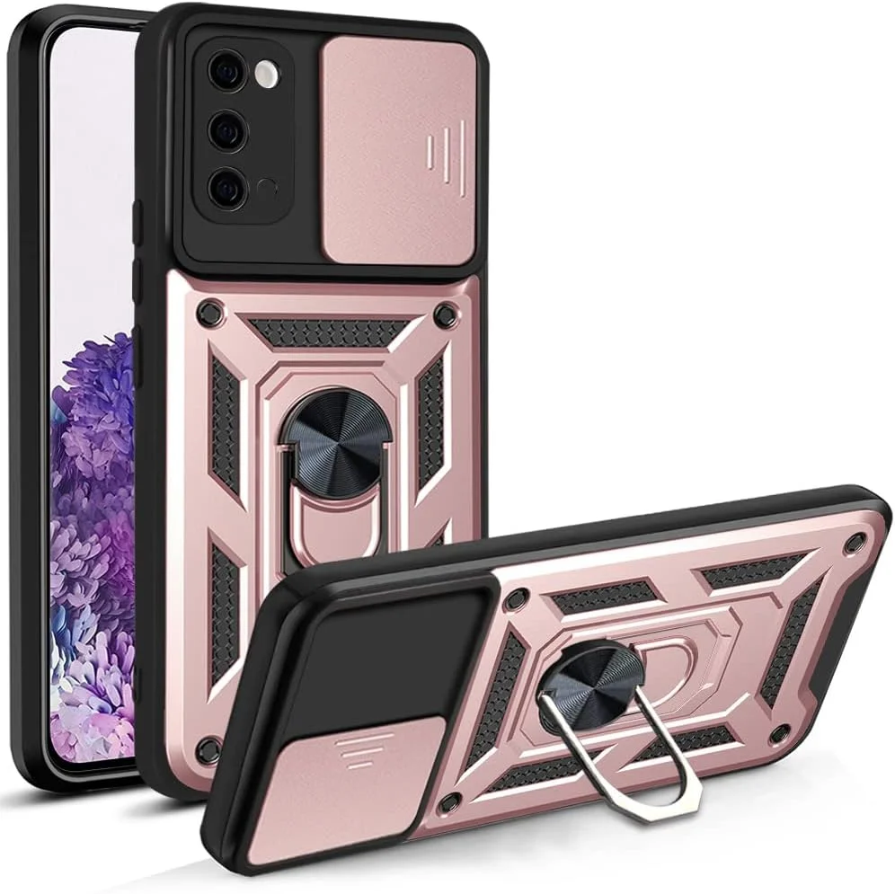 کاور محافظ گوشی نوکیا G21 / G11، دارای پایه مغناطیسی و کشویی لنز دوربین، دو لایه PC و TPU، رنگ صورتی کاور محافظ گوشی نوکیا G21 / G11، دارای پایه مغناطیسی و کشویی لنز دوربین، دو لایه PC و TPU، رنگ صورتی