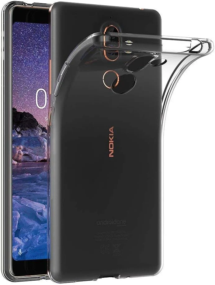قاب محافظ ژله ای نرم MaiJin برای نوکیا 7 پلاس (6 اینچ) با پوشش پشتی شفاف قاب محافظ ژله ای نرم MaiJin برای نوکیا 7 پلاس (6 اینچ) با پوشش پشتی شفاف