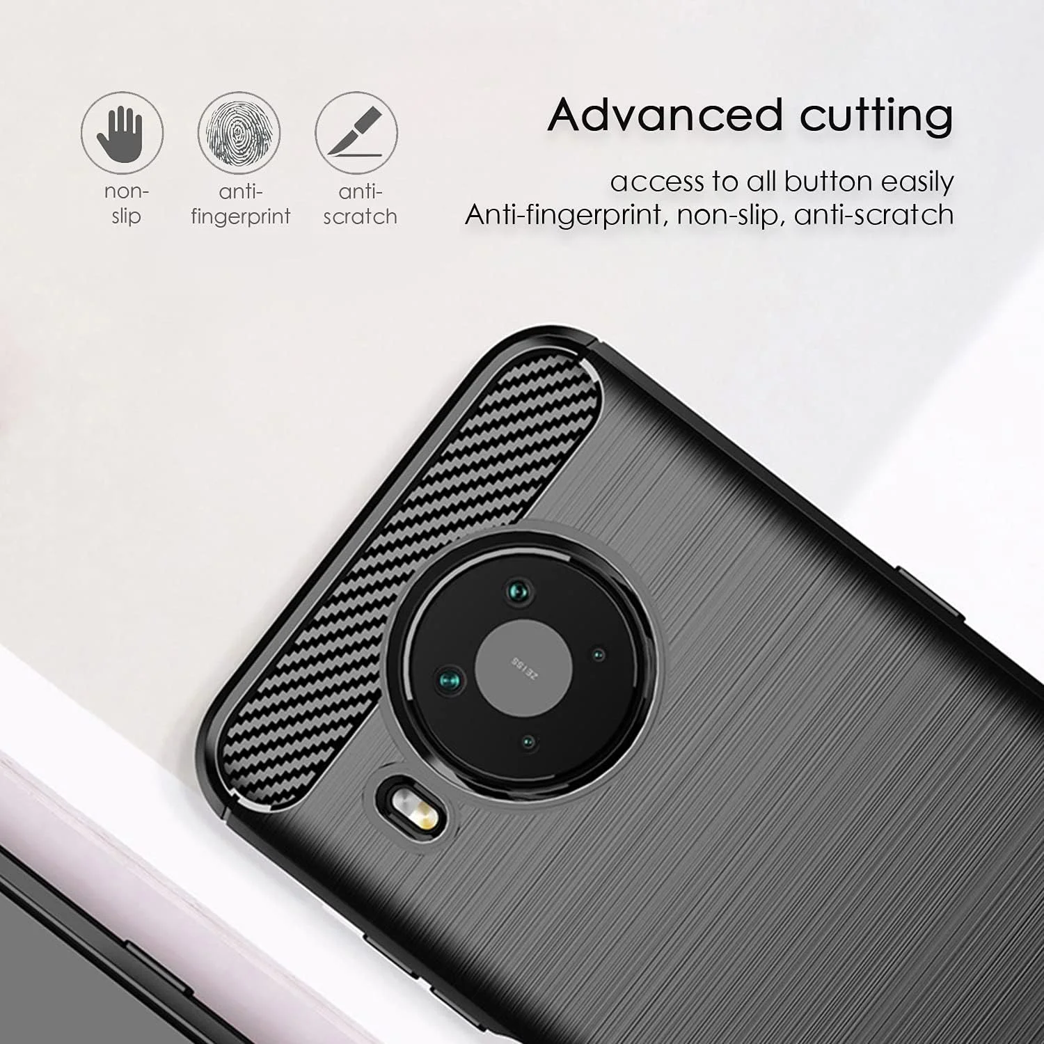 قاب محافظ گوشی نوکیا X10/X20 مدل SCL با طرح فیبر کربن، ضد خش و ضد ضربه، سازگار با نوکیا X10/X20 - مشکی