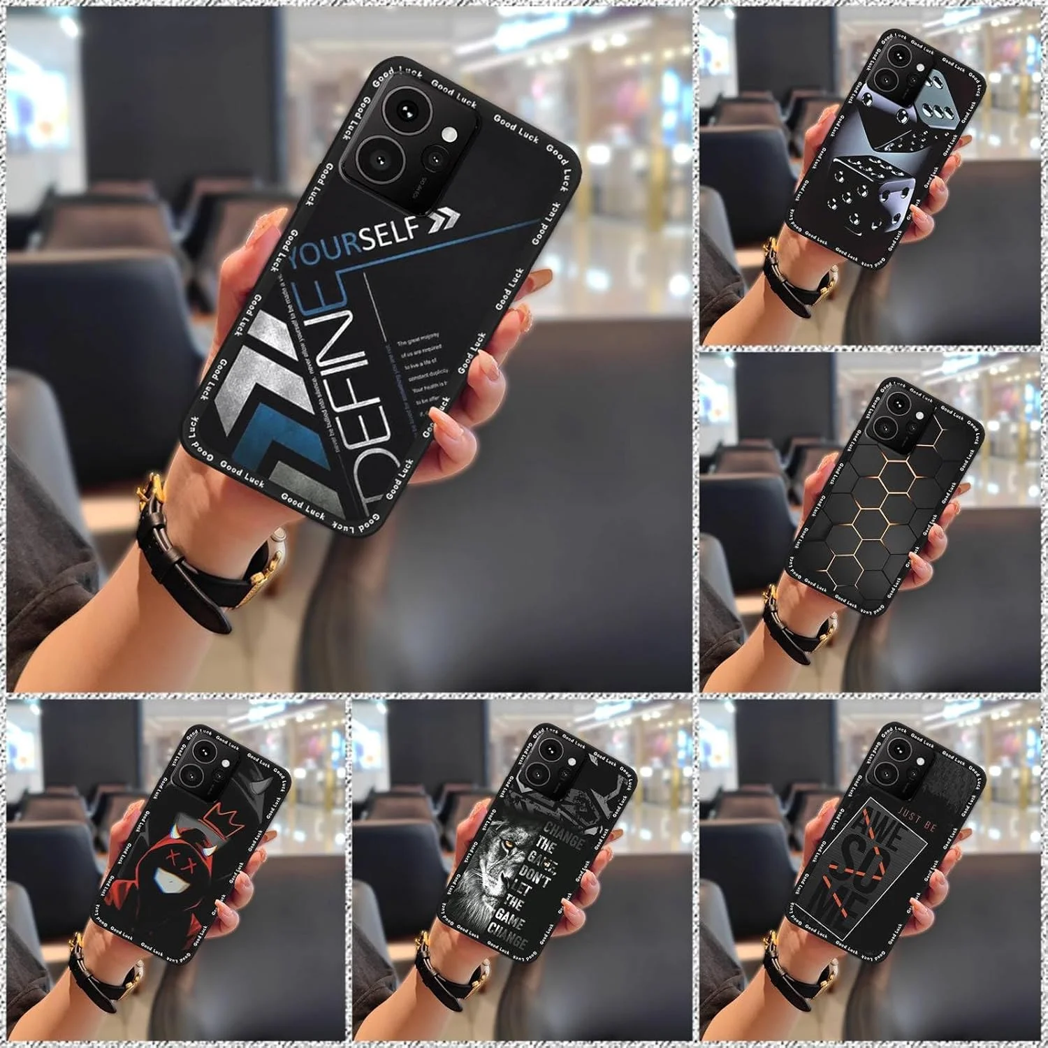 قاب گوشی سازگار با نوکیا HMD Skyline، قاب سیلیکونی نرم و لطیف TPU با طرح گرافیکی بادوام و پوشش کامل، محافظ ضد گرد و غبار