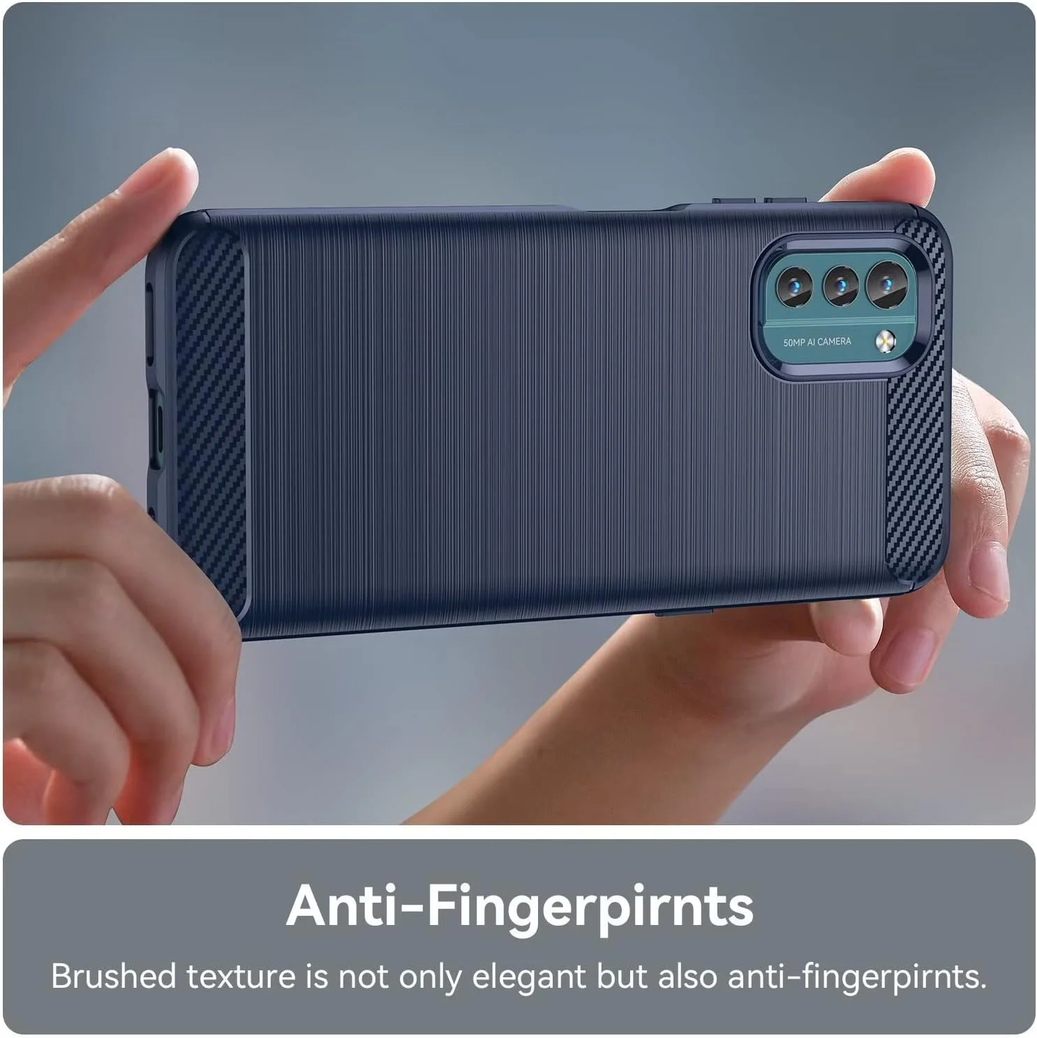 قاب محافظ گوشی نوکیا G21، ضد خش، سیلیکون نرم، ضد ضربه، کاور برای نوکیا G21 (آبی)