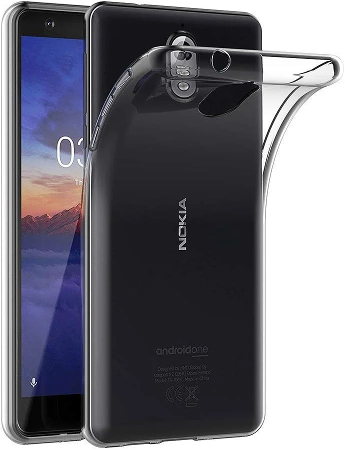 قاب محافظ ژله ای نرم MaiJin برای نوکیا 3.1 (5.2 اینچ) با پوشش پشتی شفاف