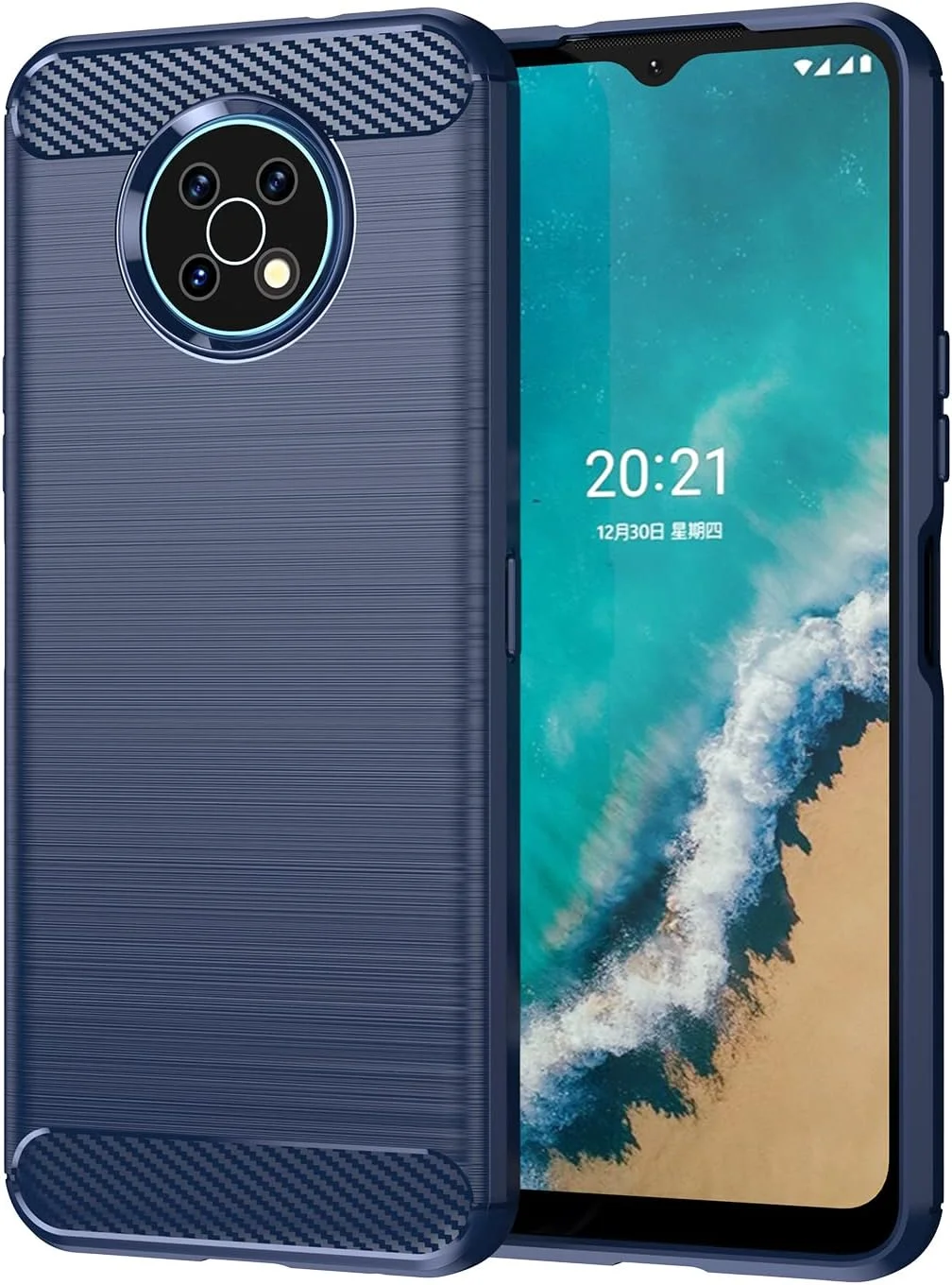 کاور فوق باریک و سبک OIATROE برای گوشی نوکیا G50، ضد خش، جنس نرم - آبی