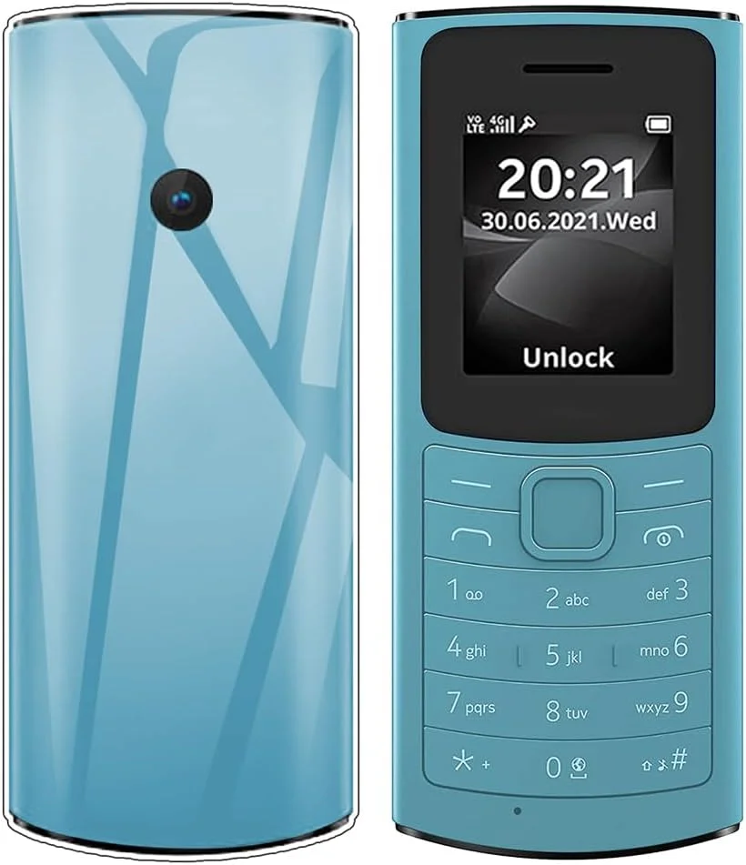 کاور محافظ اس دی تک برای نوکیا 110 4G [ژل شفاف] کاور نرم شفاف ممتاز [سیلیکون TPU] [بامپر]