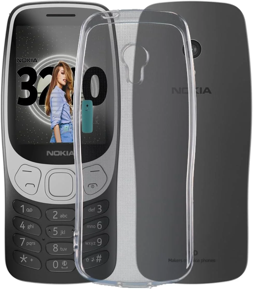 قاب گوشی نوکیا 3210 مدل 2024، یک عدد، پوشش محافظ لایه ای ضد ضربه سیلیکونی، شفاف و مقاوم در برابر شکستگی