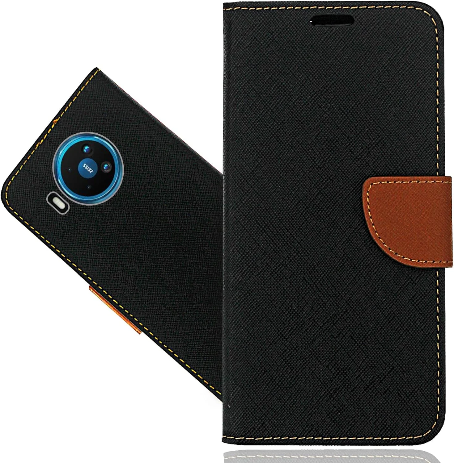 کیف چرمی SHIYENA برای نوکیا 8.3 5G، کیف پول تاشو چرمی با جای کارت مغناطیسی و پایه نگهدارنده