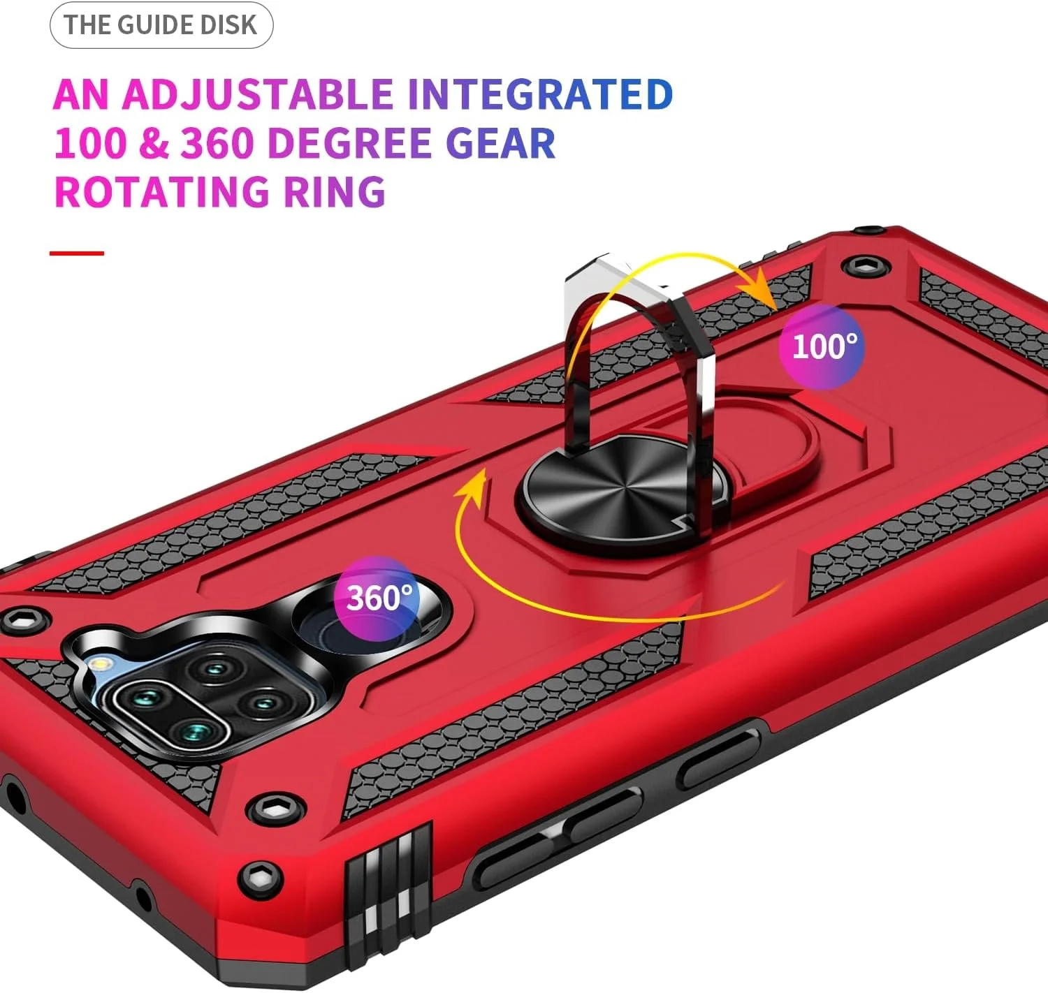 کاور سیلیکونی نرم با حلقه چرخان 360 درجه و صفحه فلزی برای هولدر مغناطیسی خودرو مناسب برای گوشی شیائومی ردمی نوت 9 کاور سیلیکونی نرم با حلقه چرخان 360 درجه و صفحه فلزی برای هولدر مغناطیسی خودرو مناسب برای گوشی شیائومی ردمی نوت 9