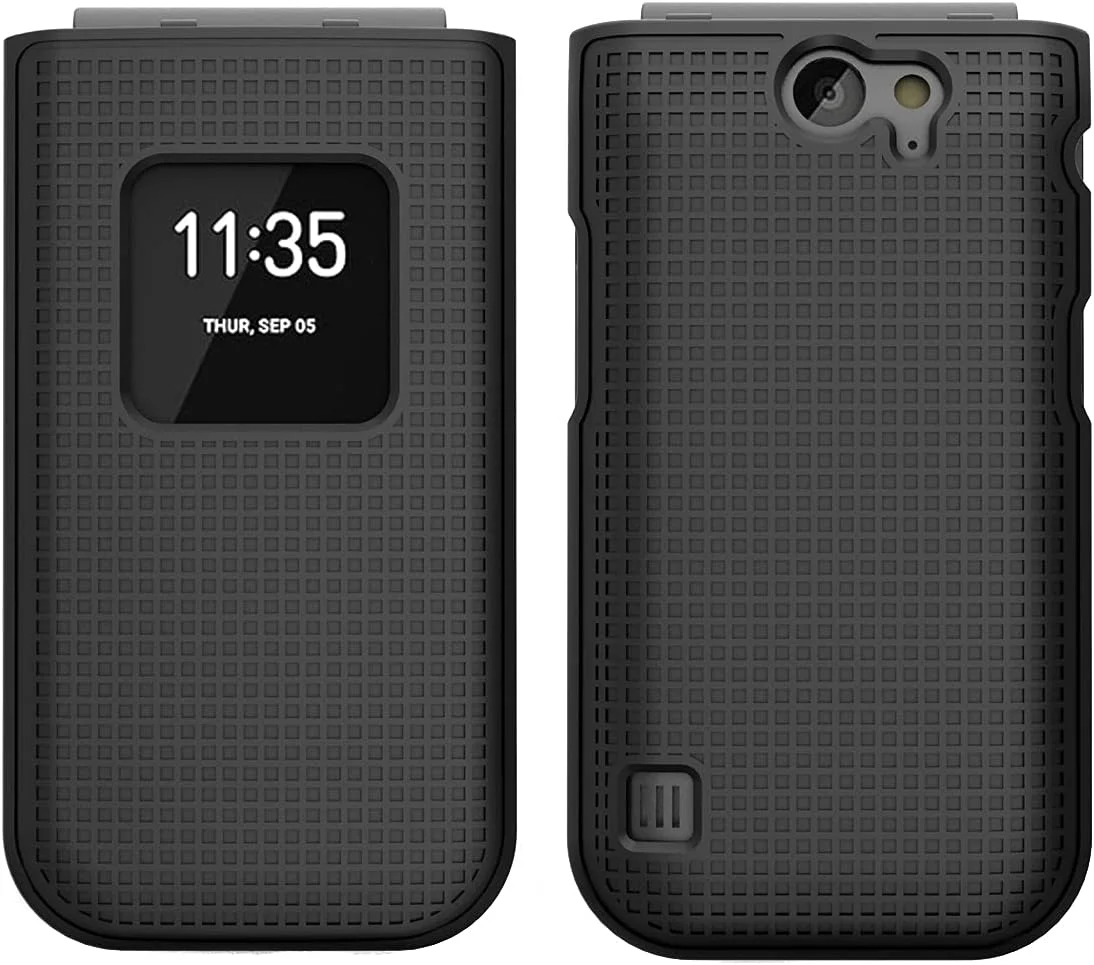 قاب محافظ گوشی تاشو نوکیا 2720 وی، پوشش سخت [بافت شبکه ای] برای مدل TA-1295