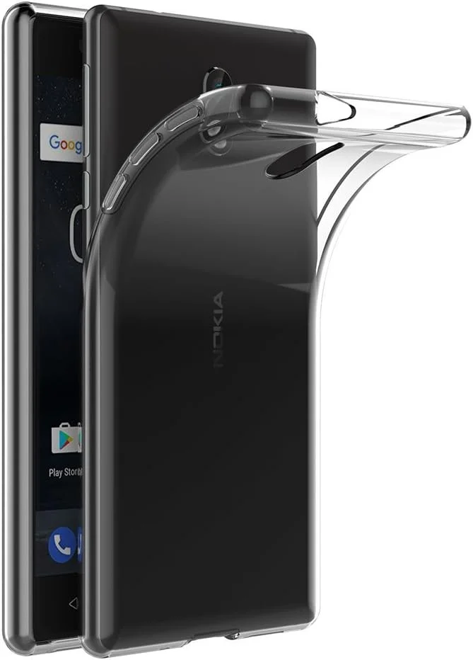 قاب محافظ ژله ای نرم مای جین برای نوکیا 3 (5 اینچ) با پوشش پشتی شفاف