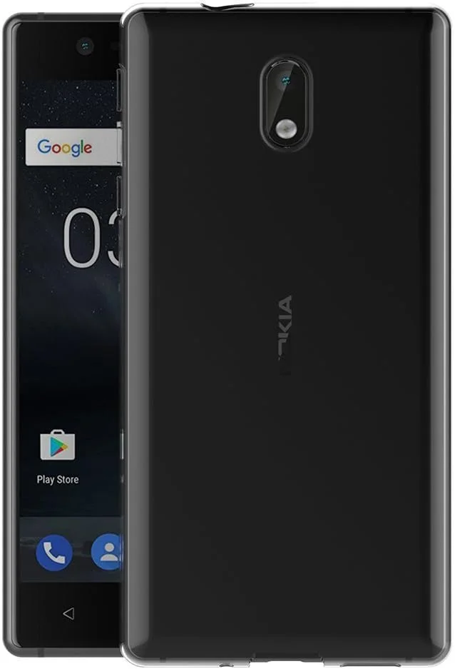 قاب محافظ ژله ای نرم مای جین برای نوکیا 3 (5 اینچ) با پوشش پشتی شفاف