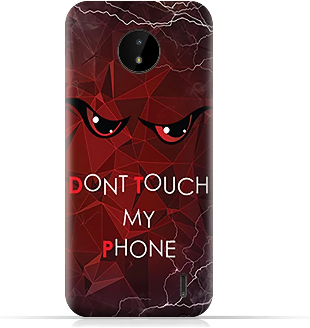 کاور محافظ گوشی موبایل نوکیا C10 مدل TPU با طرح Do Not Touch My Phone از ای ام سی دیزاین