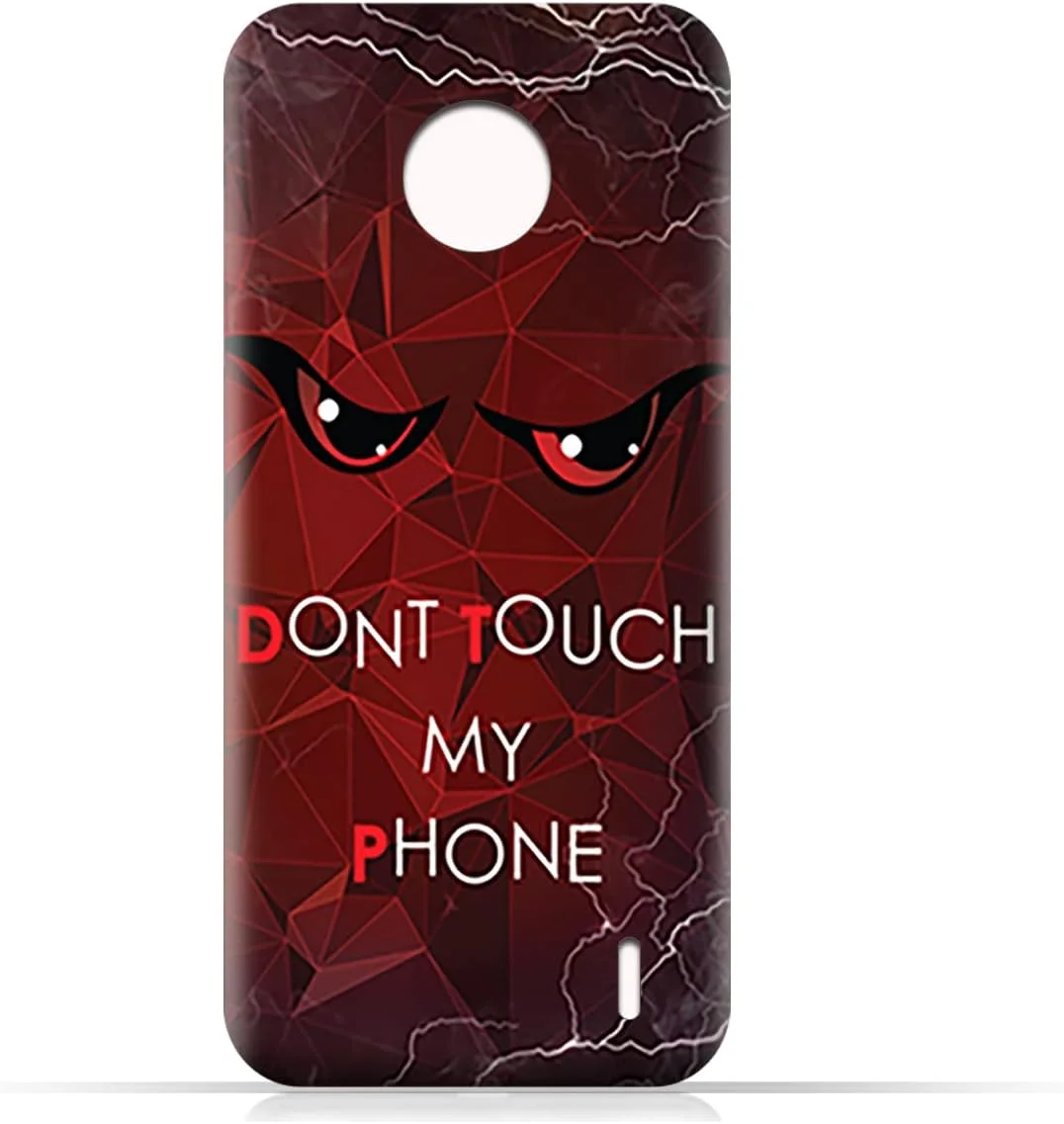 کاور محافظ گوشی موبایل نوکیا C10 مدل TPU با طرح Do Not Touch My Phone از ای ام سی دیزاین