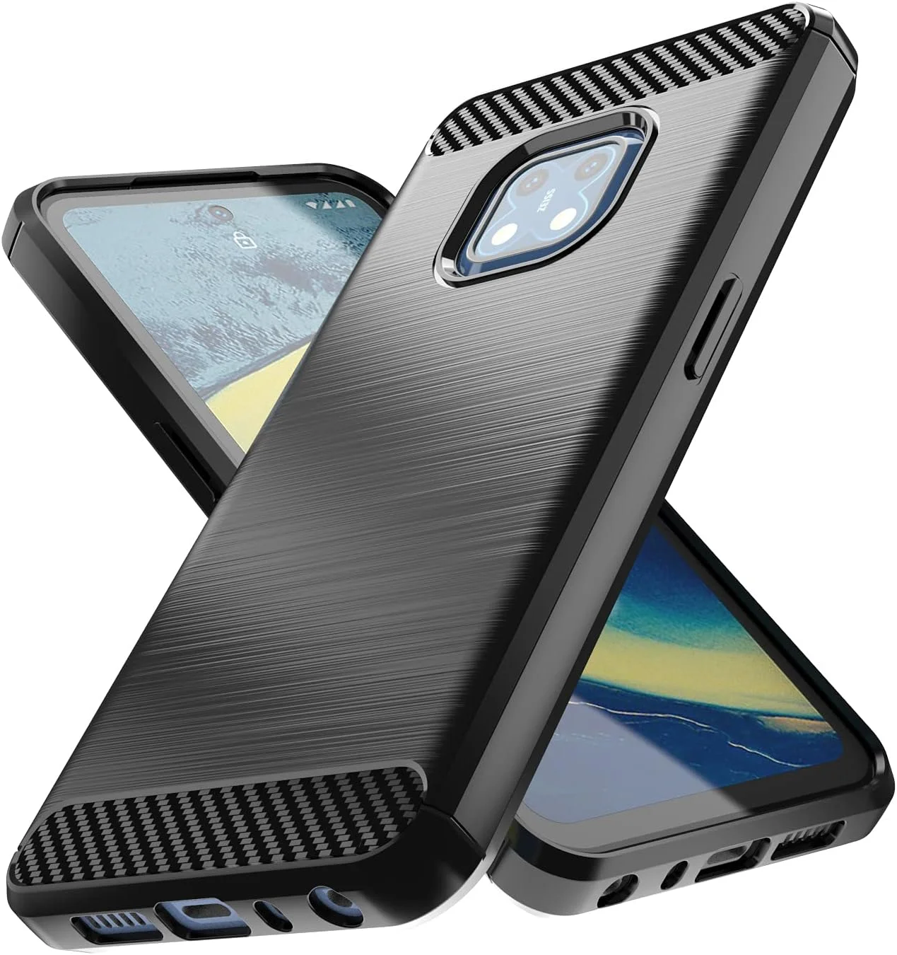 قاب گوشی بیدییو برای نوکیا XR20، ضد خش، باریک، مقاوم در برابر ضربه، پوشش محافظ TPU انعطاف پذیر، قاب گوشی برای نوکیا XR20. (مشکی)