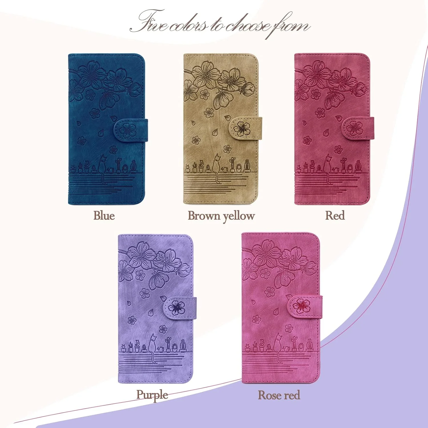 کیف محافظ چرمی برای نوکیا 7.2 / نوکیا 6.2، کیف پول تاشو و مغناطیسی با عملکرد استند - صورتی