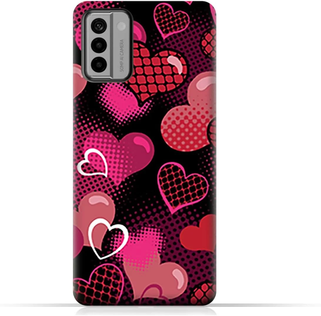 کاور محافظ گوشی موبایل نوکیا G22 مدل AMC Design TPU با طرح قلب های ولنتاین
