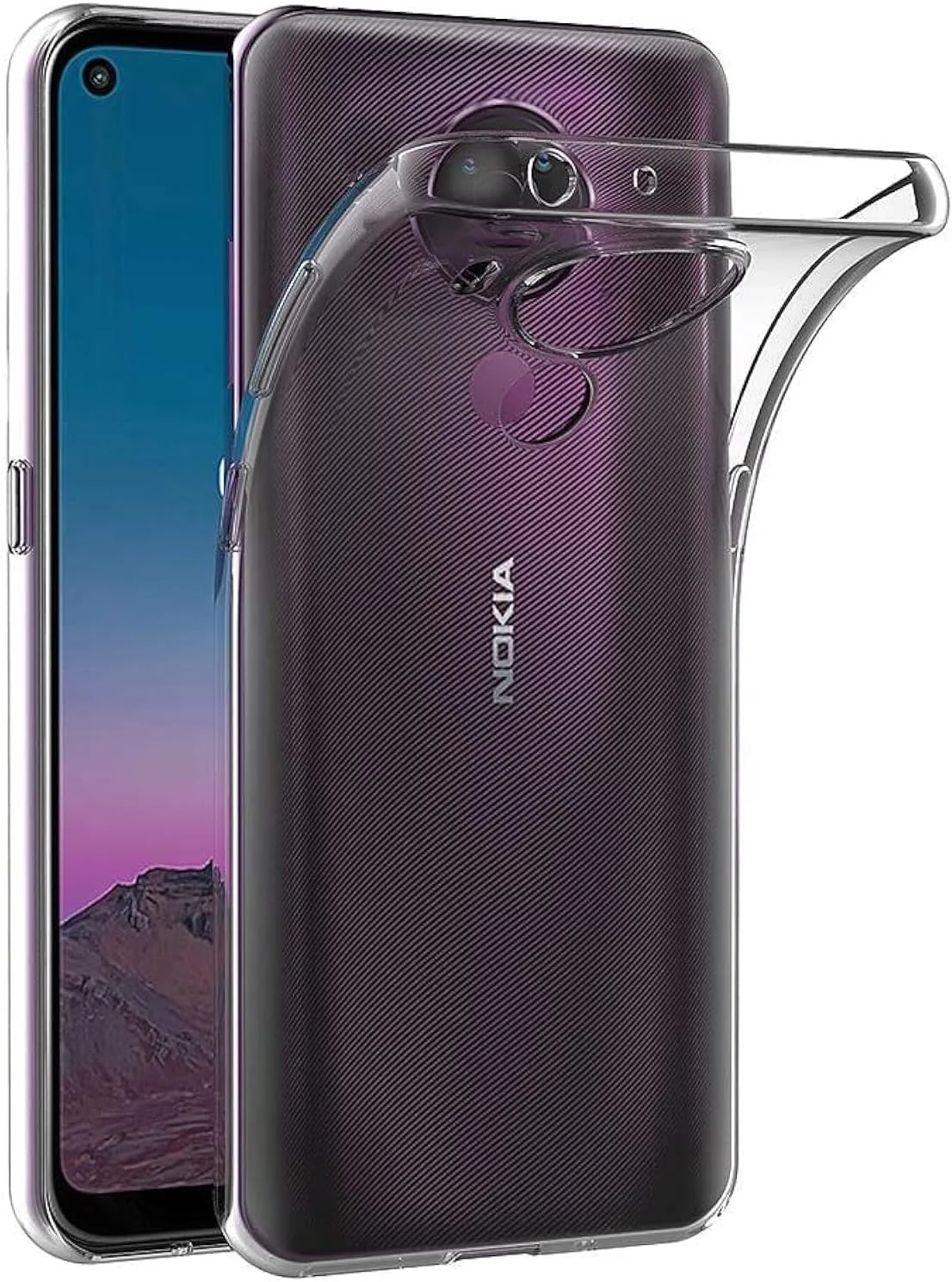 قاب محافظ ژله ای نرم MaiJin برای نوکیا 3.4 (6.39 اینچ) با پوشش پشتی شفاف