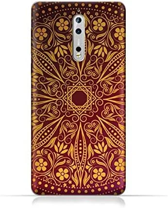 کاور سیلیکونی TPU گوشی نوکیا 8 ای ام سی با طرح گل کد 1201