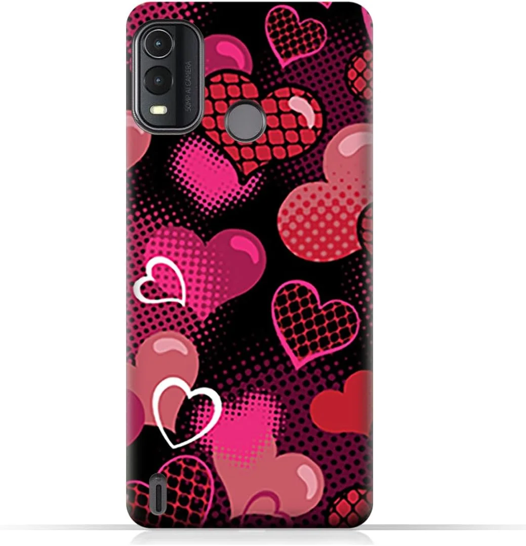 کاور محافظ گوشی موبایل AMC Design TPU سازگار با مدل نوکیا G11 Plus با طرح قلب های ولنتاین