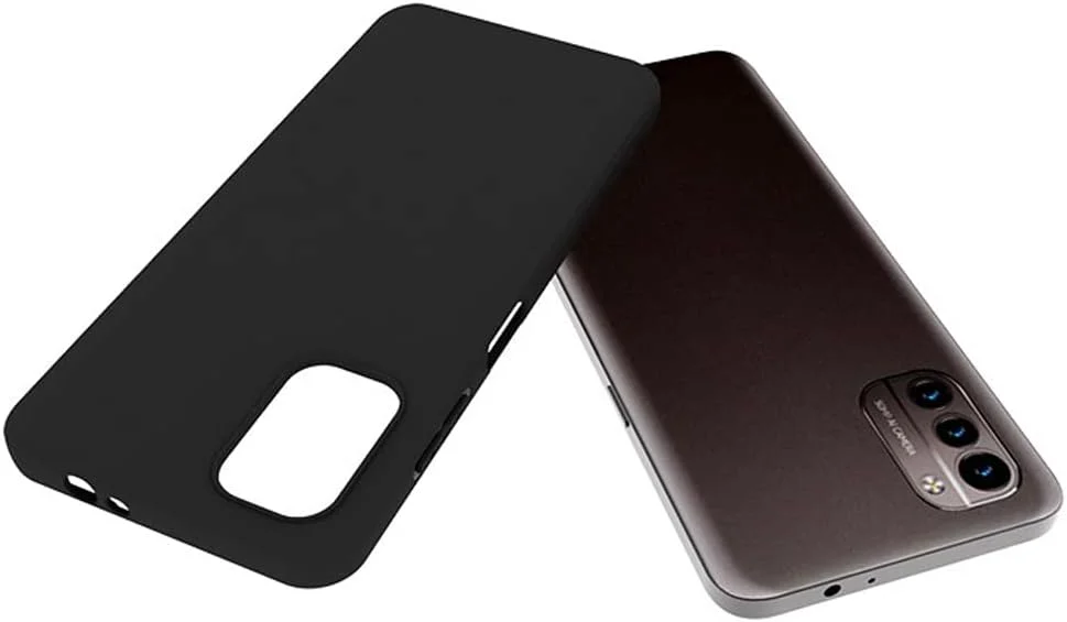 کاور محافظ گوشی نوکیا G21 مدل Chengmi ZMONE به همراه محافظ صفحه نمایش شیشه ای حرارت دیده [2 عدد]، باریک، نرم، انعطاف پذیر، TPU، فوق العاده نازک، پوشش مات محافظ - مشکی