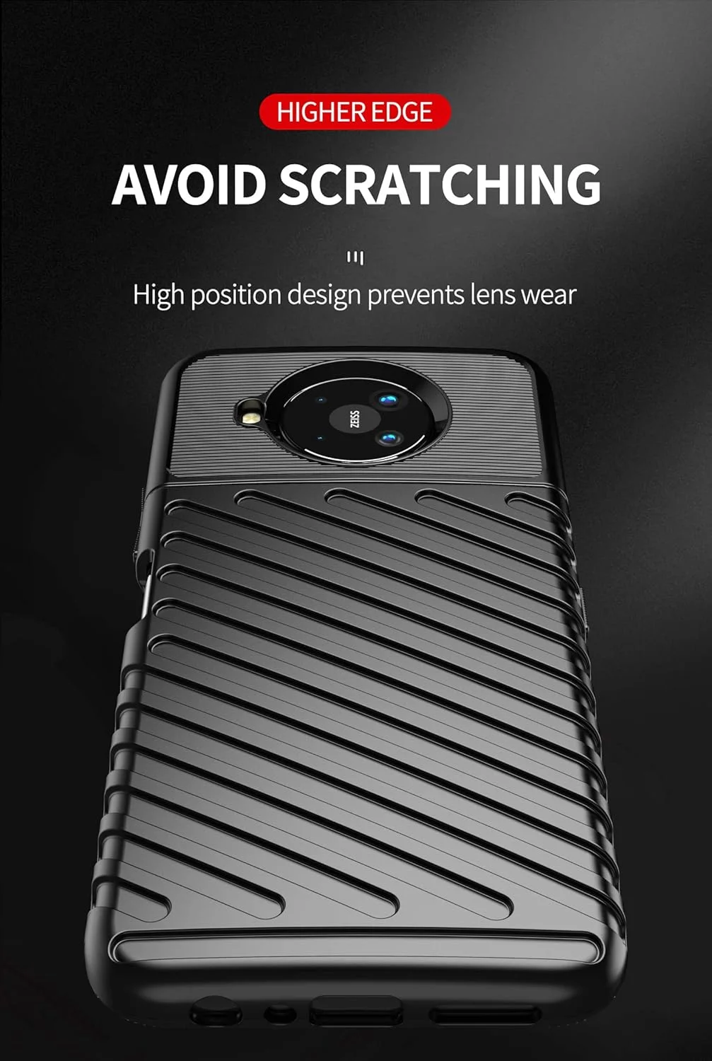 قاب گوشی برای نوکیا 8.3 مدل TA-1243 و TA-1251، کاور ضد ضربه TPU، محافظ ضد خش، کاور با درجه نظامی برای نوکیا 8.3 5G - مشکی