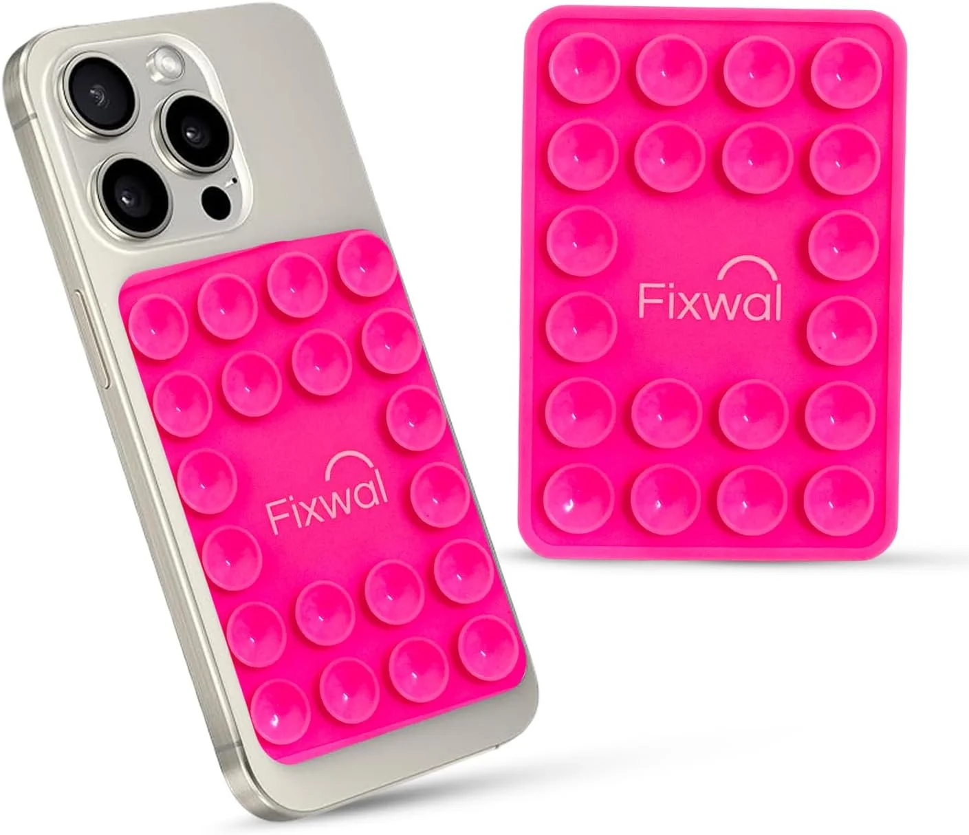 پایه نگهدارنده گوشی موبایل فیکس وال با مکنده سیلیکونی یک طرفه، لوازم جانبی موبایل، هولدر قوی برای عکس های سلفی و فیلم، استند سیلیکونی گوشی برای آیفون و اندروید (آدامس بادکنکی)