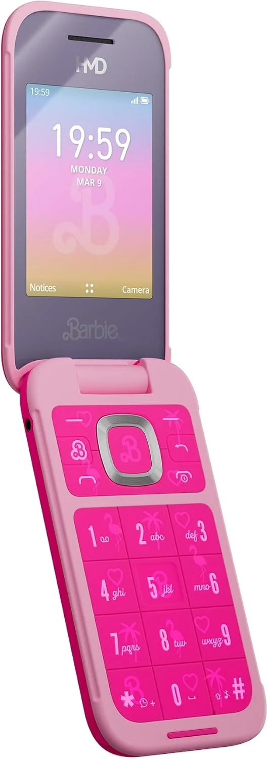 گوشی تاشو صورتی با سیستم عامل KaiOS، سازگار با تمام اپراتورها