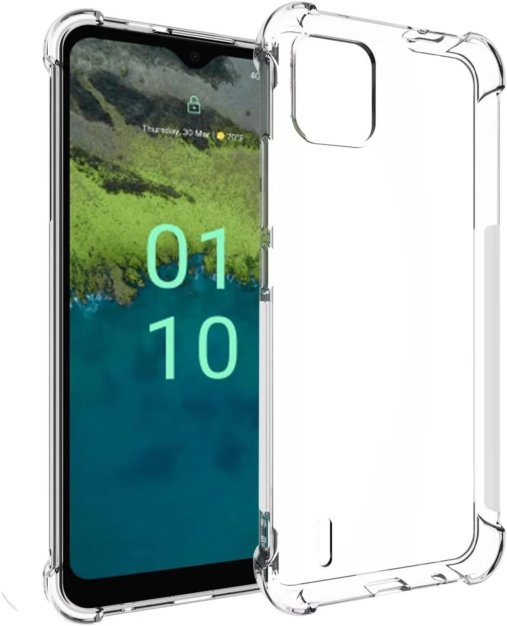 قاب گوشی نوکیا C110، قاب زیبا برای نوکیا C 110، کاور سیلیکونی ژله ای نرم و شفاف با ضربه گیر انعطاف پذیر برای گوشی نوکیا C110