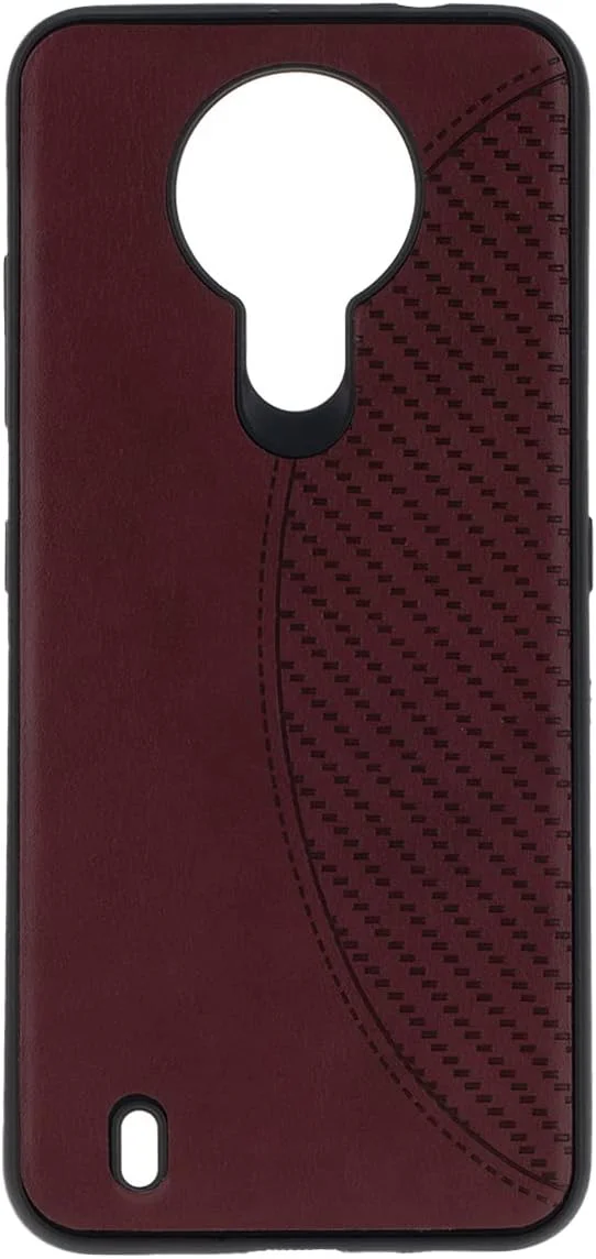 کاور محافظ نازک TPU برای نوکیا 1.4، با محافظت از دوربین، ضد خش، باریک و انعطاف پذیر، با طراحی چرمی در پشت گوشی مناسب برای نوکیا 1.4