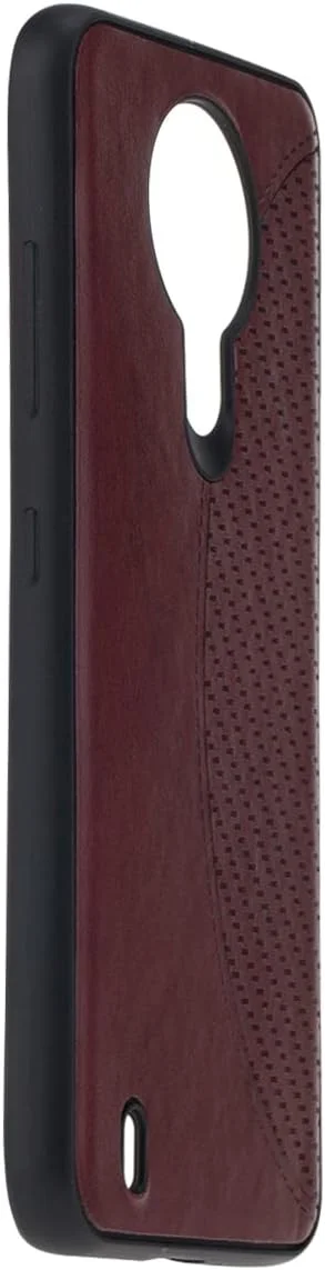 کاور محافظ نازک TPU برای نوکیا 1.4، با محافظت از دوربین، ضد خش، باریک و انعطاف پذیر، با طراحی چرمی در پشت گوشی مناسب برای نوکیا 1.4