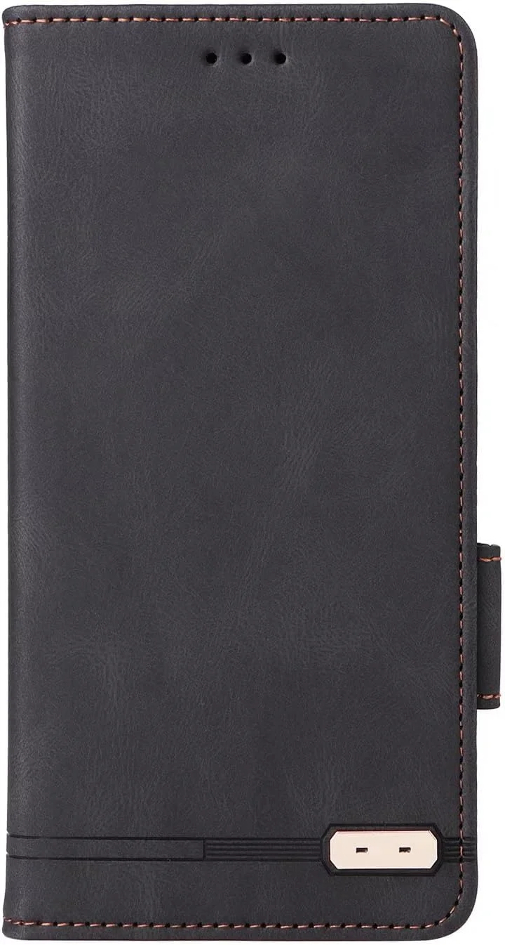 کاور گوشی نوکیا XR21، دارای جای کارت، پایه نگهدارنده، TPU + چرم PU، کاور تاشو برای نوکیا XR21 (مشکی)