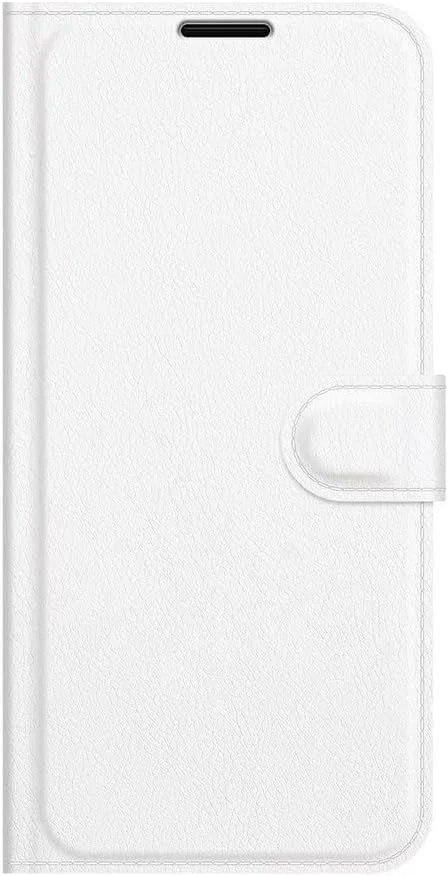 کاور گوشی RanTuo برای نوکیا C22، دارای جای کارت، پایه نگهدارنده، TPU + چرم PU، کاور محافظ تاشو برای نوکیا C22 (سفید)