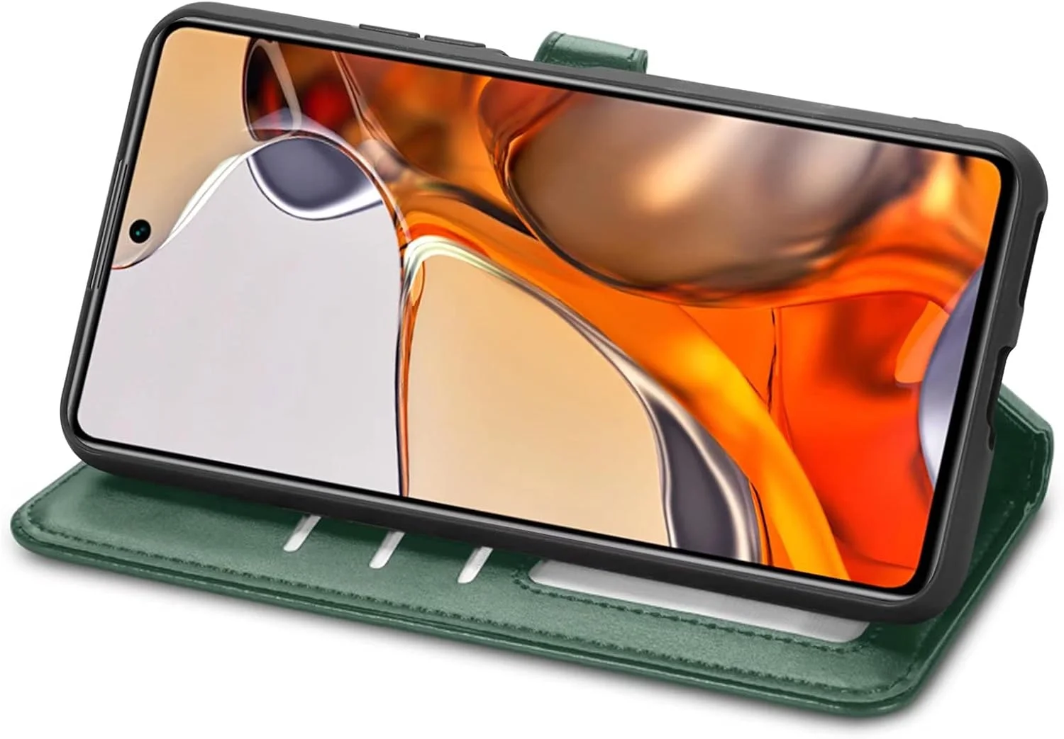 کاور گوشی RanTuo برای نوکیا XR21، دارای جای کارت، پایه نگهدارنده، TPU + چرم PU، کاور محافظ تاشو برای نوکیا XR21 (سبز) کاور گوشی RanTuo برای نوکیا XR21، دارای جای کارت، پایه نگهدارنده، TPU + چرم PU، کاور محافظ تاشو برای نوکیا XR21 (سبز)