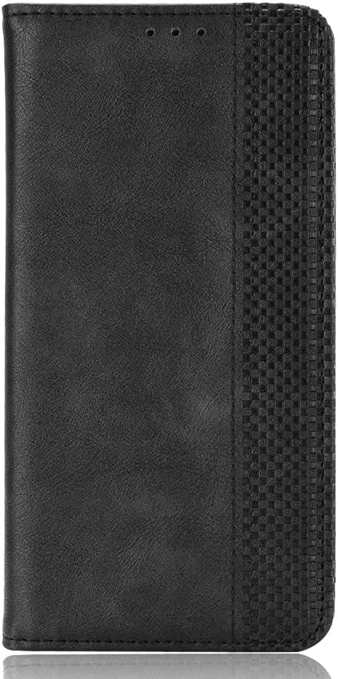 کاور گوشی نوکیا C100، دارای جای کارت، پایه نگهدارنده، TPU + چرم PU، کاور محافظ تاشو برای نوکیا C100 (مشکی)