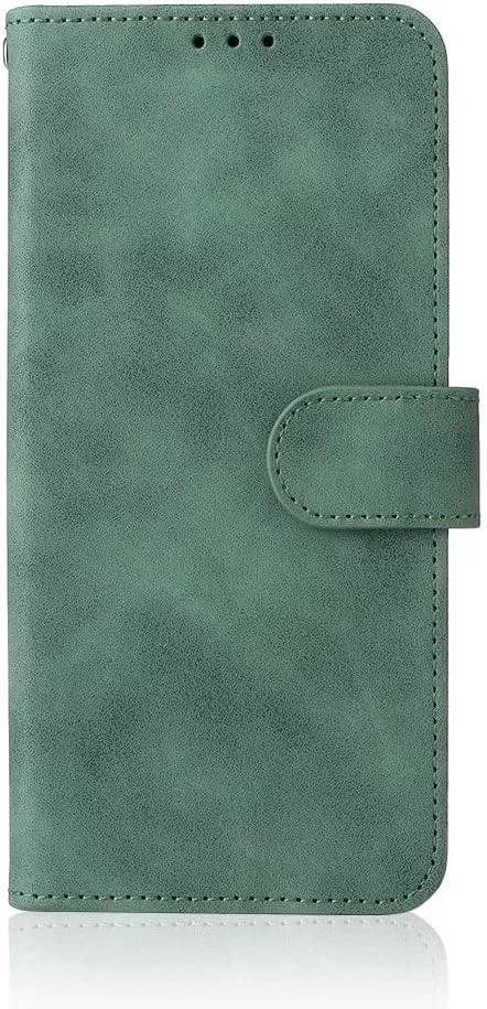 کاور گوشی نوکیا C20، دارای جای کارت، پایه نگهدارنده، TPU + چرم PU، کاور محافظ تاشو برای نوکیا C20. (سبز)