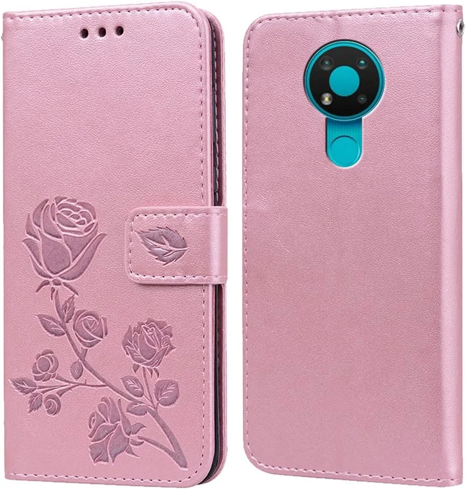 کیف محافظ گوشی نوکیا 3.4 مدل PKQTOP، کیف تاشو، دارای استند، جای کارت، بامپر سیلیکونی، پوشش محافظ ضد ضربه برای نوکیا 3.4 (6.39 اینچ)